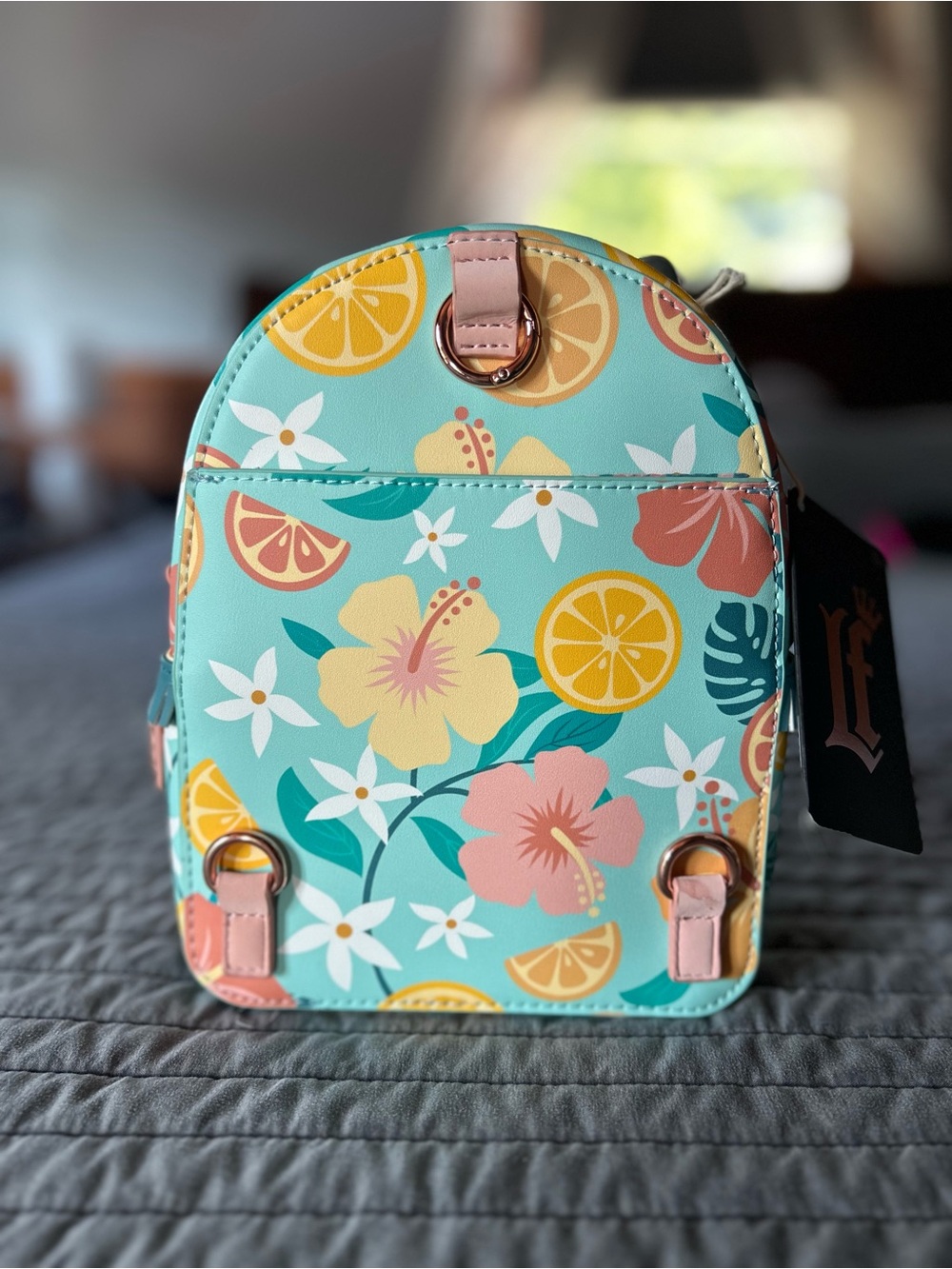 Loungefly Floral Citrus Mini Backpack - Picture 2 of 13
